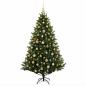 Preview: Künstlicher Weihnachtsbaum mit Weihnachtskugel 240 cm 300 LEDs