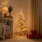 Preview: ARDEBO.de - Holz Weihnachtsbaum KOTKA 90 cm Massives Kiefernholz Natürlich
