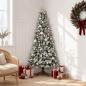 Preview: ARDEBO.de - Künstlicher Weihnachtsbaum mit Weihnachtskugel 150 cm 150 LEDs