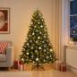 Preview: ARDEBO.de - Künstlicher Weihnachtsbaum mit Weihnachtskugel 210 cm 300 LEDs