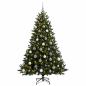 Preview: Künstlicher Weihnachtsbaum mit Weihnachtskugel 210 cm 300 LEDs