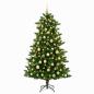 Preview: Künstlicher Weihnachtsbaum mit Weihnachtskugeln 210 cm 300 LEDs