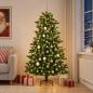 Preview: ARDEBO.de - Künstlicher Weihnachtsbaum mit Kugel 180 cm 300 LEDs