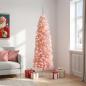 Preview: ARDEBO.de - Künstlicher schmaler Weihnachtsbaum mit Weihnachtskugel 180 cm