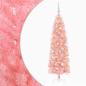 Preview: Künstlicher schmaler Weihnachtsbaum mit Weihnachtskugel 180 cm