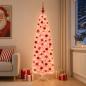 Preview: ARDEBO.de - Künstlicher schmaler Weihnachtsbaum mit Weihnachtskugel 180 cm