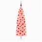 Preview: Künstlicher schmaler Weihnachtsbaum mit Weihnachtskugel 240 cm