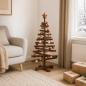 Preview: ARDEBO.de - Holz Weihnachtsbaum KOTKA 90 cm Massives Kiefernholz