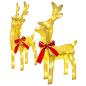 Preview: Weihnachtsrentier mit Schlitten 7 stk. 320 LEDs Warmes Weiß