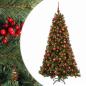 Preview: Künstlicher Weihnachtsbaum mit Weihnachtskugel 240 cm 300 LEDs