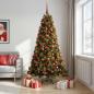 Preview: Künstlicher Weihnachtsbaum mit Weihnachtskugel 240 cm 300 LEDs