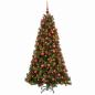 Preview: Künstlicher Weihnachtsbaum mit Weihnachtskugel 240 cm 300 LEDs