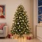 Preview: ARDEBO.de - Künstlicher Weihnachtsbaum mit Weihnachtskugel 180 cm 300 LEDs