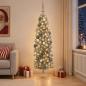Preview: ARDEBO.de - Künstlicher schmaler Weihnachtsbaum mit Weihnachtskugel 180 cm