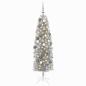 Preview: Künstlicher schmaler Weihnachtsbaum mit Weihnachtskugel 180 cm