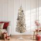 Preview: ARDEBO.de - Künstlicher schmaler Weihnachtsbaum mit Weihnachtskugel 150 cm