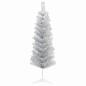Preview: Künstlicher schmaler Weihnachtsbaum mit Weihnachtskugel 150 cm