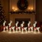 Preview: Weihnachtsrentier 6 stk. 240 LEDs Warmes Weiß
