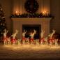Preview: Weihnachtsrentier 6 stk. 240 LEDs Warmes Weiß