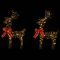 Preview: Weihnachtsrentier 6 stk. 240 LEDs Warmes Weiß