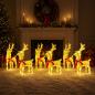 Preview: Weihnachtsrentier 6 stk. 240 LEDs Warmes Weiß