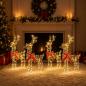 Preview: ARDEBO.de - Weihnachtsrentier 4 stk. 360 LEDs Warmes Weiß