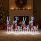 Preview: ARDEBO.de - Weihnachtsrentier 4 stk. 360 LEDs Kaltweiß