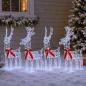Preview: Weihnachtsrentier 4 stk. 360 LEDs Kaltweiß