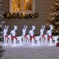 Preview: Weihnachtsrentier 6 stk. 240 LEDs Kaltweiß