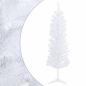 Preview: Künstlicher schlanker Weihnachtsbaum 120 cm PVC und Stahl Weiß