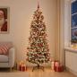Preview: Künstlicher Weihnachtsbaum mit Weihnachtskugel 240 cm 300 LEDs