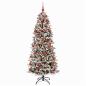 Preview: Künstlicher Weihnachtsbaum mit Weihnachtskugel 240 cm 300 LEDs