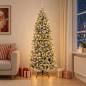 Preview: ARDEBO.de - Künstlicher Weihnachtsbaum mit Weihnachtskugel 240 cm 300 LEDs