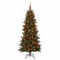 Preview: Künstlicher Weihnachtsbaum mit Weihnachtskugel 240 cm 300 LEDs
