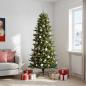 Preview: ARDEBO.de - Künstlicher Weihnachtsbaum mit Weihnachtskugel 180 cm 300 LEDs