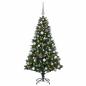 Preview: Künstlicher Weihnachtsbaum mit Kugel 150 cm 150 LEDs