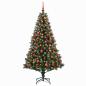 Preview: Künstlicher Weihnachtsbaum mit Kugel 180 cm 300 LEDs