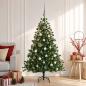 Preview: ARDEBO.de - Künstlicher Weihnachtsbaum mit Weihnachtskugel 150 cm 150 LEDs