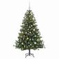 Preview: Künstlicher Weihnachtsbaum mit Weihnachtskugel 180 cm 300 LEDs