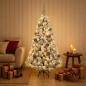 Preview: Künstlicher Weihnachtsbaum mit Weihnachtskugel 120 cm 150 LEDs