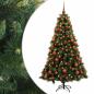 Preview: Künstlicher Weihnachtsbaum mit Weihnachtskugel 180 cm 300 LEDs