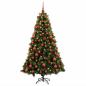 Preview: Künstlicher Weihnachtsbaum mit Weihnachtskugel 180 cm 300 LEDs
