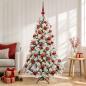 Preview: ARDEBO.de - Künstlicher Weihnachtsbaum mit Weihnachtskugel 120 cm 150 LEDs