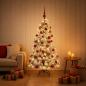 Preview: Künstlicher Weihnachtsbaum mit Weihnachtskugel 120 cm 150 LEDs