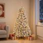 Preview: ARDEBO.de - Künstlicher Weihnachtsbaum mit Weihnachtskugel 210 cm 300 LEDs