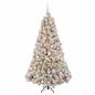 Preview: Künstlicher Weihnachtsbaum mit Weihnachtskugel 210 cm 300 LEDs