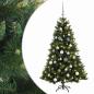 Preview: Künstlicher Weihnachtsbaum mit Weihnachtskugel 150 cm 150 LEDs
