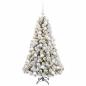 Preview: Künstlicher Weihnachtsbaum mit Weihnachtskugel 120 cm 150 LEDs