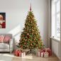 Preview: ARDEBO.de - Künstlicher Weihnachtsbaum mit Weihnachtskugel 180 cm 300 LEDs
