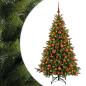 Preview: Künstlicher Weihnachtsbaum mit Weihnachtskugel 180 cm 300 LEDs